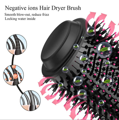 One Step Hot Air Brush 3-in-1 – Hair Dryer, Straightener, Curler & Styling Comb
