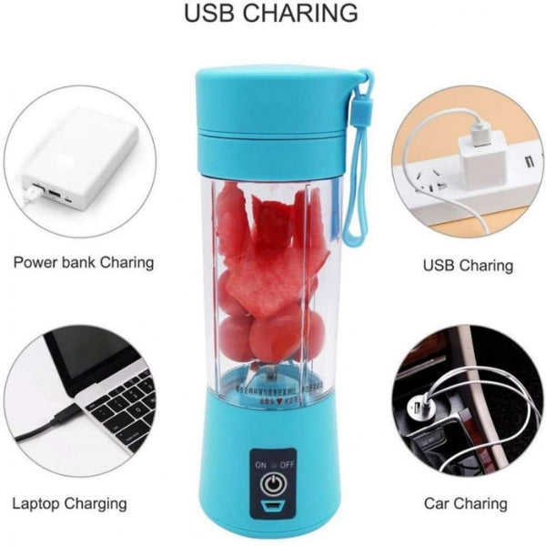 Portable Mini Juicer Blender – USB Rechargeable Smoothie Maker for Fruits & Shakes