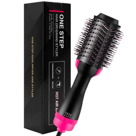 Hot Air Brush 3-in-1 – Hair Dryer, Straightener, Curler & Styling Comb