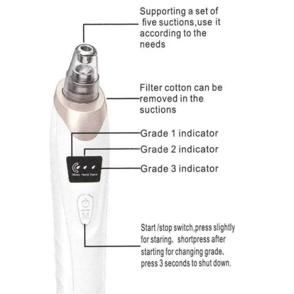 Gadget Spark Blackhead Remover Device for Clear Skin - Gadget Spark