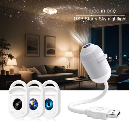 USB Starry Sky Light Projector