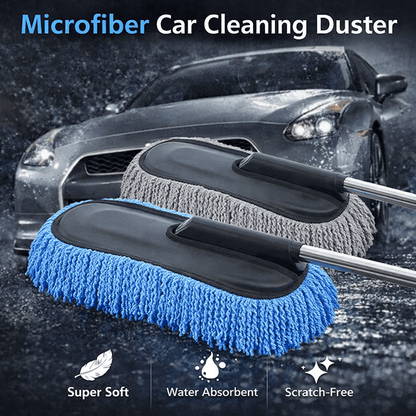 Microfiber Car Cleaning Duster | Telescopic Handle Exterior & Interior Cleaner