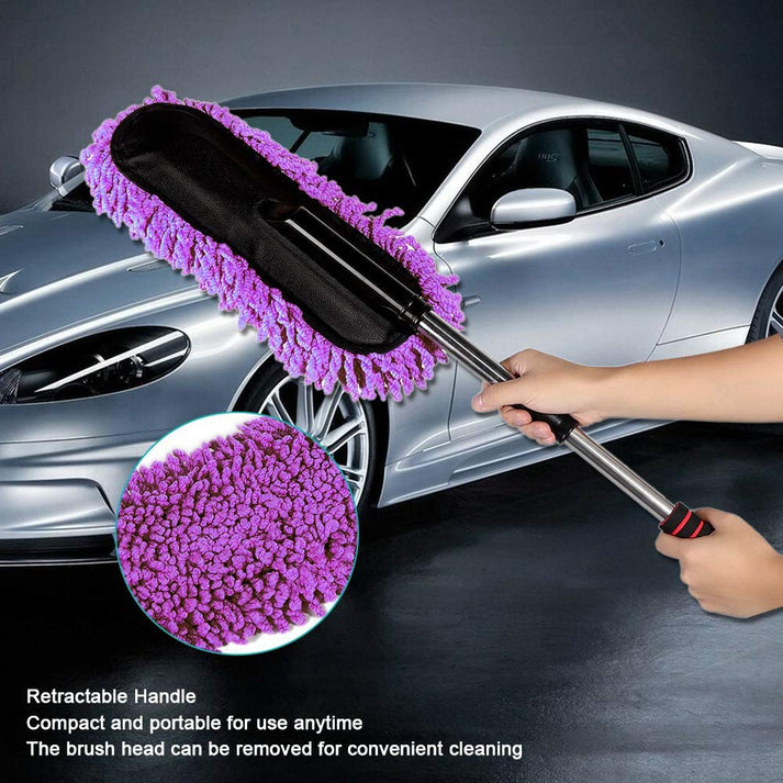 Microfiber Car Cleaning Duster | Telescopic Handle Exterior & Interior Cleaner
