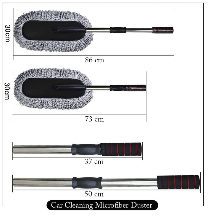 Microfiber Car Cleaning Duster | Telescopic Handle Exterior & Interior Cleaner